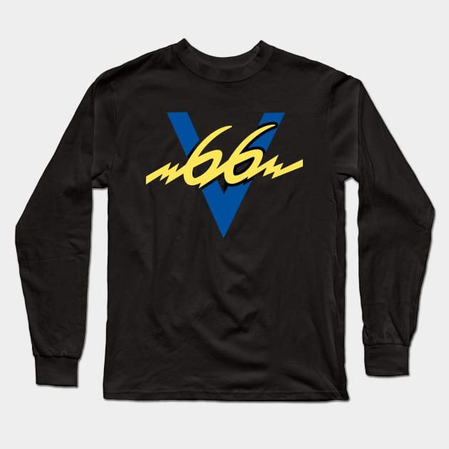 V66 Channel Logo Long Sleeve T-Shirt by TWO HORNS UP ART